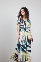 DIDI Dames Dress Gentle in Light green with Willow print maat 38