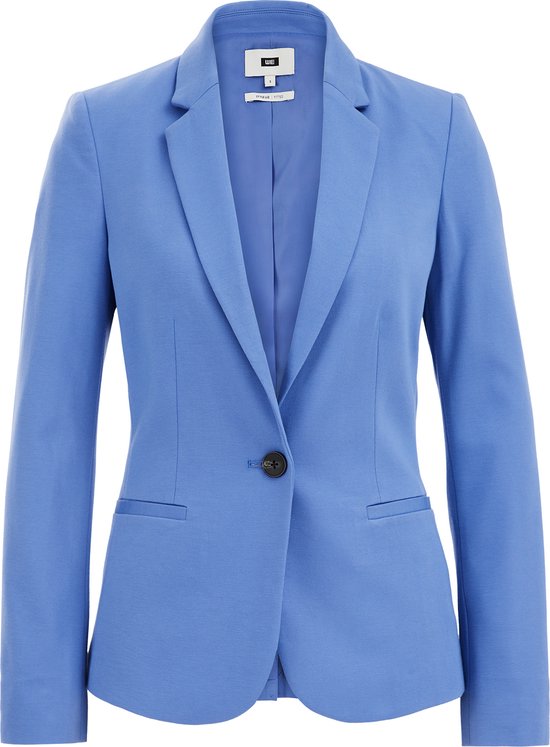 WE Fashion Dames getailleerde jersey stretch blazer