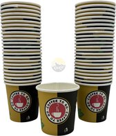 KURTT - Tasses à expresso à emporter - tasse à café en karton - 4oz/120ml - 200 pièces - Gobelet - Tasse à café - Gobelet en carton - Gobelet jetable - Gobelet en carton