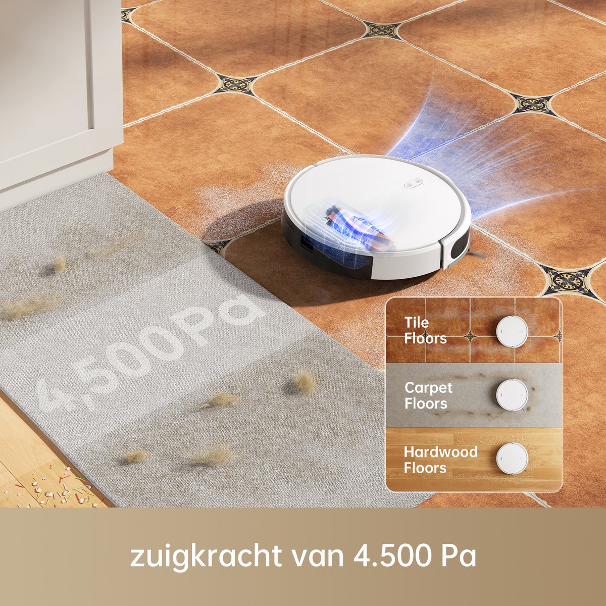 MOVA M1 - Robotstofzuiger - Sterke Zuigkracht - Geschikt voor Huisdierharen — afbeelding 6