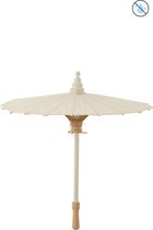 J-Line parasol Tumanggal - textiel/hout - wit