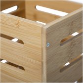 5Five Fruitkisten opslagbox - open structuur - lichtbruin - hout - L31 x B31 x H31 cm - Decoratie huis en tuin - Kisten/kistjes