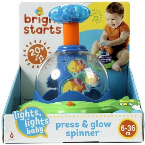 Bright Starts Press & Glow Spinner - Interactief speelgoed