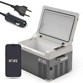 KOEL Crate 25- Compressor Koelbox Elektrisch 12V & 230 Volt - Auto - Frigobox - Coolbox - 25 Liter