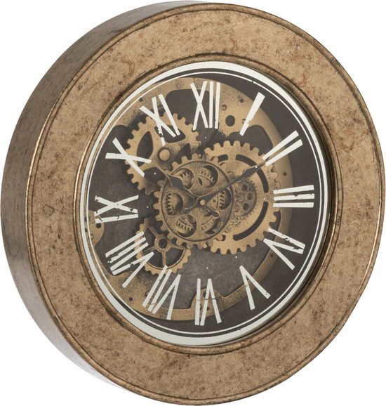J-line horloge - métal - or - Ø 50 cm