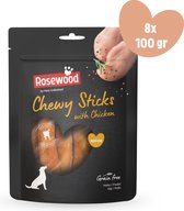 Pets Unlimited Chewy Sticks - poulet moyen - 8 sachets de 100g