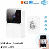 WiFi Draadloze Video Deurbel- Alexa- Tuya -SmartLife- Wit