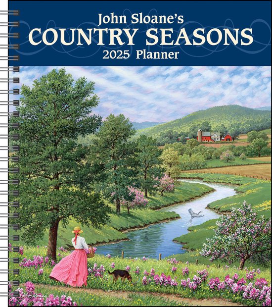 Foto: John sloane s country seasons 12 month 2025 monthly weekly planner calendar