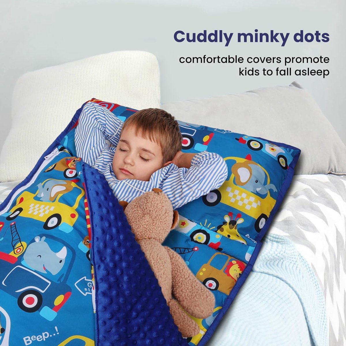 Meyco Baby slaapzak met afritsbare mouwen Forest Animals 2,5 TOG | Crea Rooz
