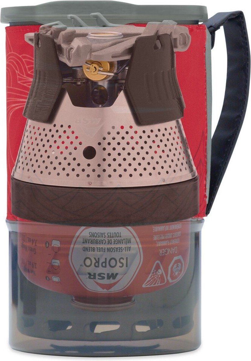 MSR WindBurner 1.0L Sys - campingkooktoestel - winddicht - Red