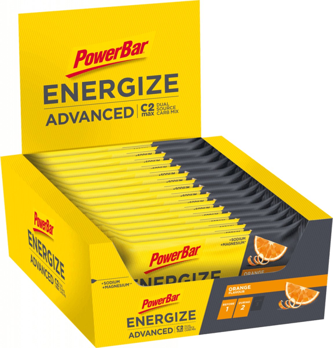 Goedkoopste Powerbar Energiereep | Energize Bar Advanced | Orange - 15x55g