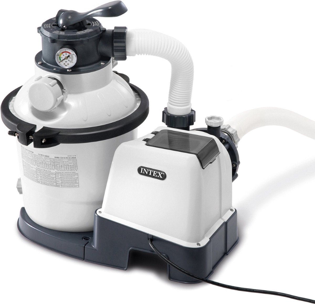 Intex 26644GS Zandfilterpomp - SX1500 - 4000 liter per uur inclusief Interline Vulling Zandfilter 0.4/0.8mm - Zwembad-Toebehoren - 25 kg (1 stuks) & WAYS Testrips (1 stuks) – foto 4