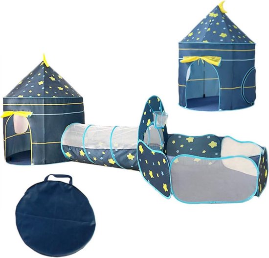 LIONHERZ® Speeltunnel voor kinderen, van 100% katoen met klittenbandsluitingen, kruiptunnel voor baby's, 180 cm x 46 cm, opvouwbare pop-up kruiptunnel, kruiprol voor kinderkamer, speeltent (crèmewit