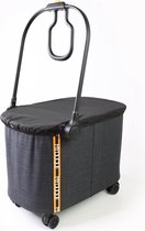 Bol.com moderner boodschappenwagen tot maximaal 15 kg eenvoudig opvouwbaar flexibele en dubbel gescharnierde handgreep flexibele... aanbieding