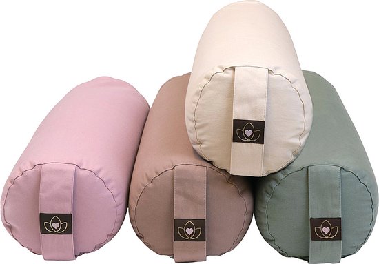 Yoga bolster eco taupe rond - Lotus