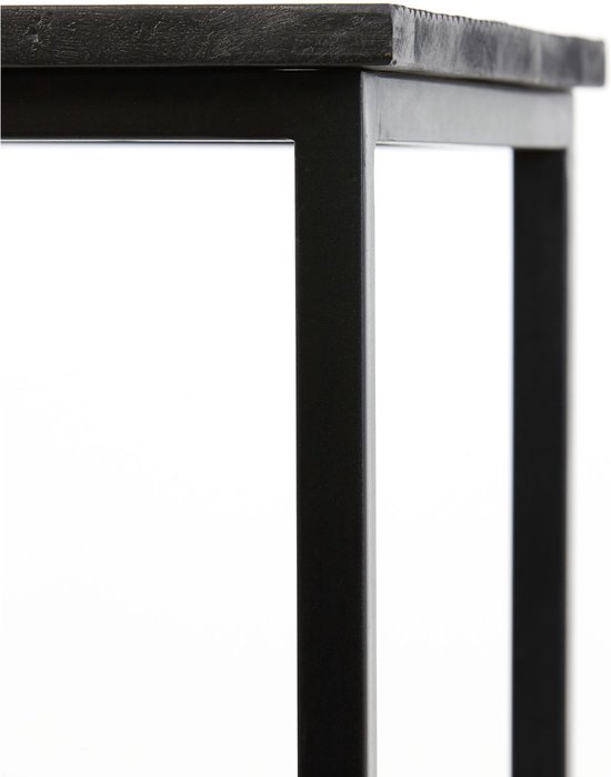Light&living Colonne S/2 30x30x83+36x36x103 cm BRYSON bois noir mat