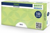 Merbach FSC tissues, 2-laags, extra zacht- 100 x 100 stuks voordeelverpakking