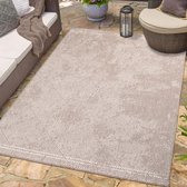 Flycarpets Binnen & Buitenkleed Omkeerbaar - Rio Indoor & Outdoor - Creme / Beige - 80x150 cm