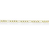 Gouden Figaro Ketting 1.7 mm 55 cm 14 karaats