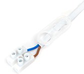 LCB - Voordeelpak Verhuisfitting wit 10 stuks E27 met kroonsteen - incl. 10x LED lamp E27- A60 - 9W 6000K daglicht wit