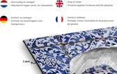 Spatscherm keuken 120x60 cm - Kookplaat achterwand Zwaan - Kunst - Delfts blauw - Schilderij - Oude meesters - Muurbeschermer - Spatwand fornuis - Hoogwaardig aluminium