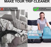 Koffer-organizer, 9-delige kofferorganizer, reisorganizer, waterdichte paktassen, rugzak, kledingtassen voor kleding, ondergoed, cosmetica (blauw)