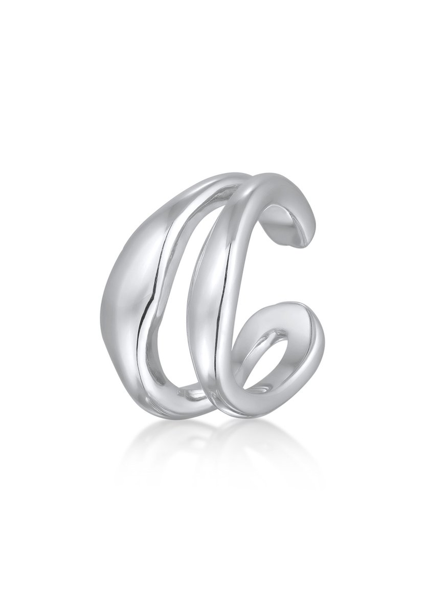 Elli PREMIUM - Oorbellen - Dames oorklem organisch ontwerp in 925 sterling zilver - Dames