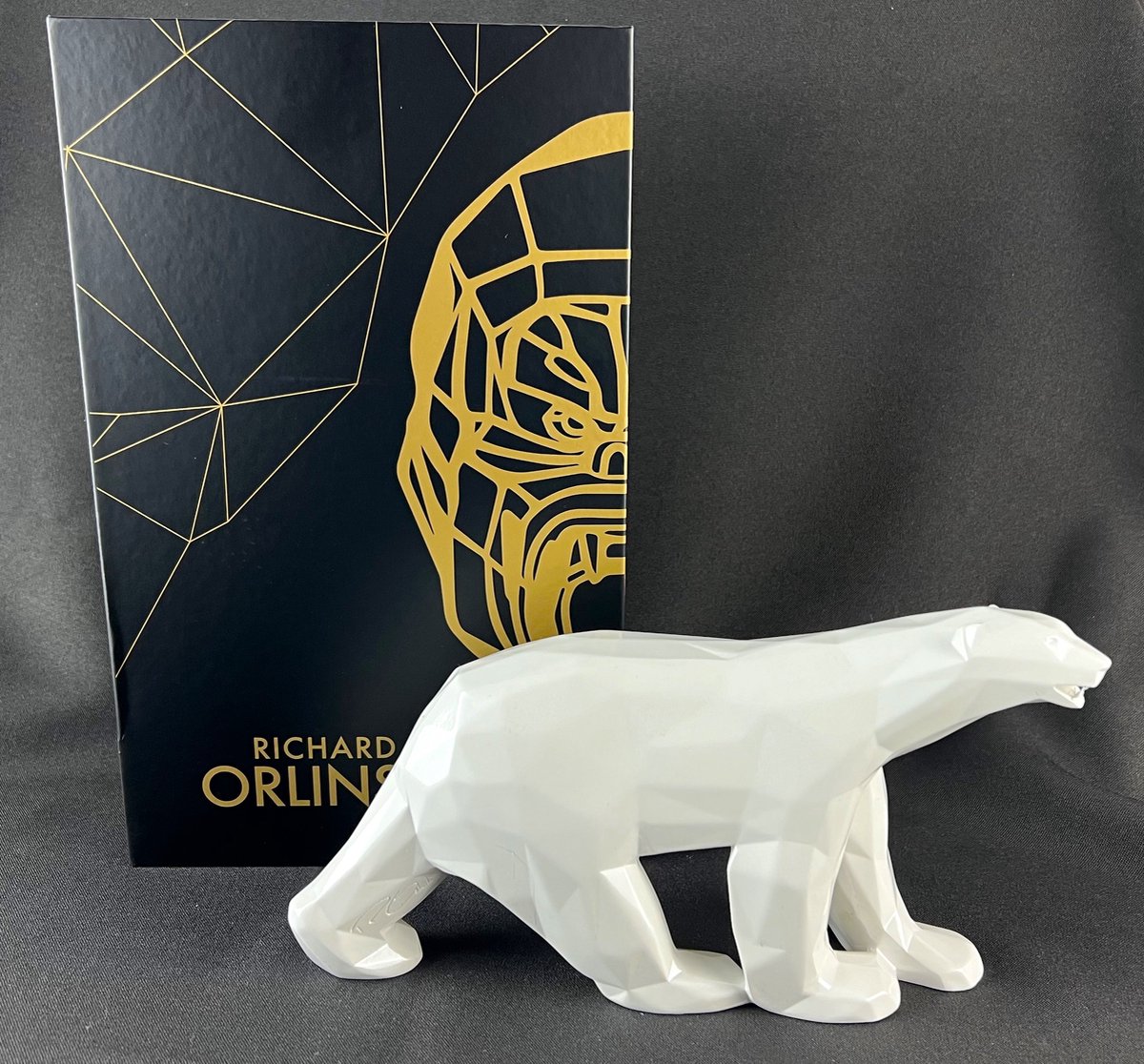 Richard Orlinski Polar bear 23 cm wit