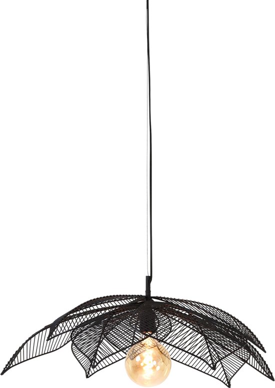 Light & Living Hanglamp Pavas - Zwart - Ø72cm - Botanisch - Hanglampen Eetkamer, Slaapkamer, Woonkamer