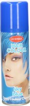 Haarspray of haarverf - kleur blauw - verkleed accessoires - 125 ml - volwassenen en kinderen - carnaval