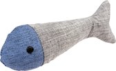 ECO Navy poisson & herbe à chat 13,5x4,5x3cm bleu/gris