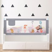 Kinderbett 150CM, Bed Con Elevatie Verticaal, Babybedje Barandilla In Hoogte Verstelbaar, Valbeveiligingsbed (Nur 1 Seite)