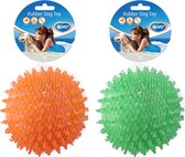 Duvoplus - Speelgoed Voor Dieren - Hond - Tpr Egelbal Drijvend 12cm Oranje/groen - 1st