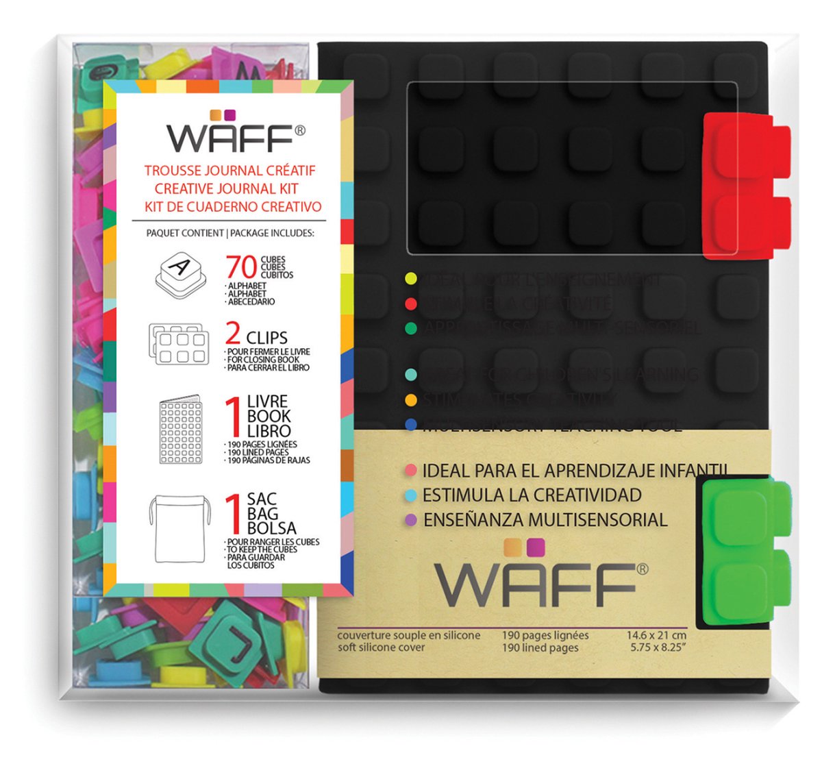 Waff Waff Creatief Dagboek Set A6 Zwart