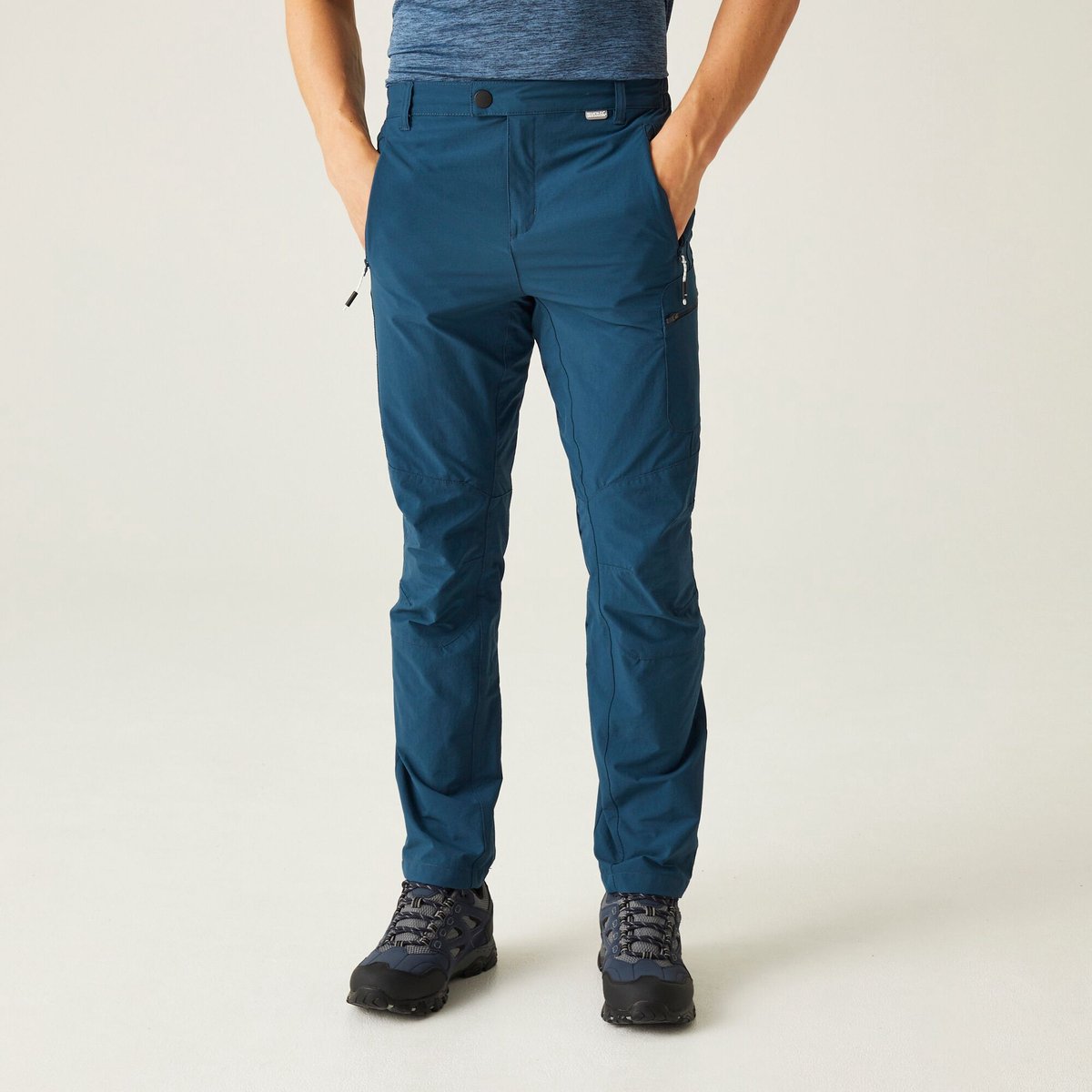 Broek Heren Wandelen Blauw