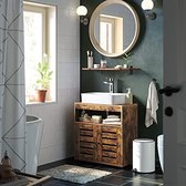 Meuble bas marron rustique, meuble de salle de bain, 60x30x63cm