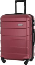 Koffer | ABS-materiaal | Cijferslot | Flexibele handgreep | 360 graden wielen | 360 graden wielen, bordeauxrood, koffer
