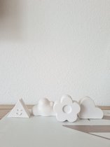 Kaart houder- foto houder set van 4 - handgemaakt van jesmonite