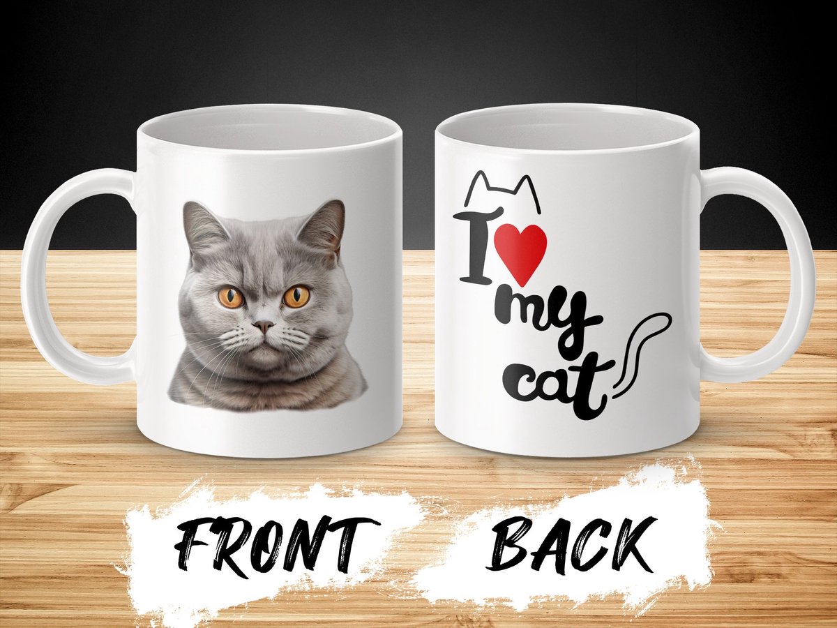 Mok British Shorthair cat - kat - I love my cat - cat lovers - katten
