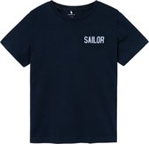 Name it t-shirt jongens - blauw - NKMfaliksen - maat 116