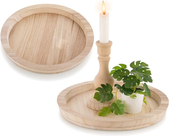 Decoratief Rond Rotan Dienblad Met Parelmoer Iay, Handgeweven Mozaïekblad Voor Snacks Fruit Cake Koffietafel Decor  15