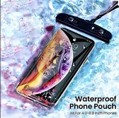 Narimano®Waterdichte tassen om te zwemmen - Waterdichte telefoonhoes Waterdichte hoes voor mobiele telefoons met nek riem tot 7 inch - zwart