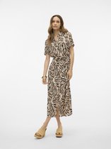 Vero Moda Easy Joy S/S Long Shirt Dress Birch MULTICOLOR XL