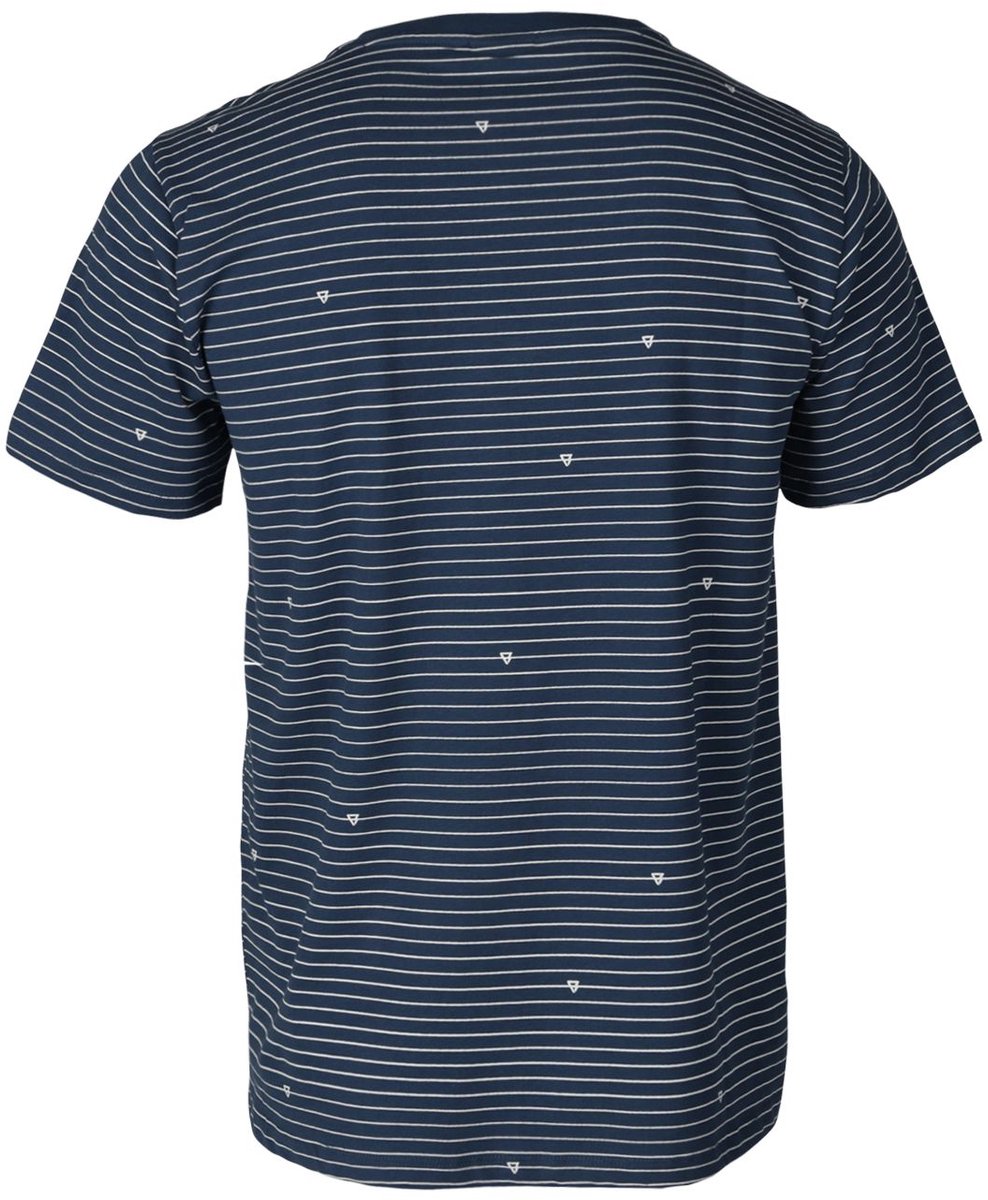 Brunotti Axle-Stripe Heren T-shirt Jeans S Blauw