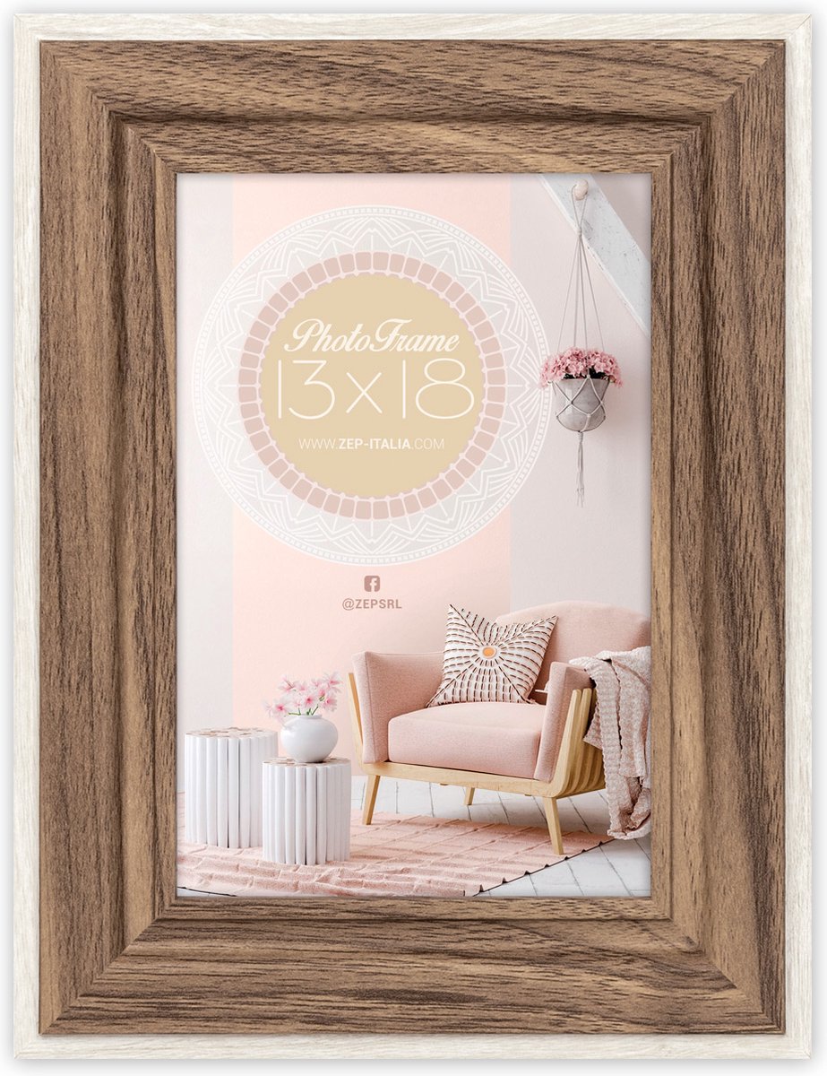 Zep Houten Fotolijst Termoli B Bruin voor foto 20x30 - RM223B