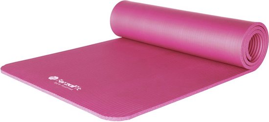ForzaFit yoga mat met draagriem - Extra dik 12 mm - Roze