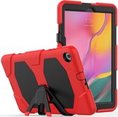 Heavy Duty Case - Samsung Galaxy Tab A 10.1 (2019) Hoesje - Rood