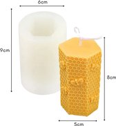 ZoeZo Kaarsmal Honingraat - Siliconen mal voor kaarsen, zeep & gips