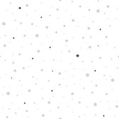 Kinderbehang Profhome 381163-GU vliesbehang licht gestructureerd met kinder patroon mat grijs zwart wit roze 5,33 m2
