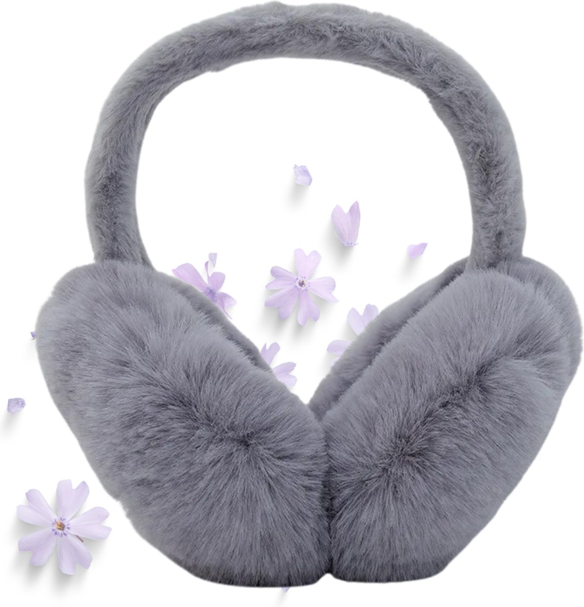 Actania Oorwarmers - Oorverwarmers - Earmuffs - Ear Warmers - Dames - Heren - Volwassenen - Winter - Grijs
